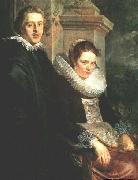 JORDAENS, Jacob Portrait of a Young Married Couple oil
